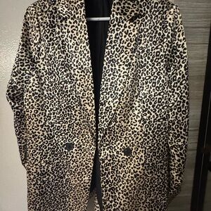 Nine West Leopard Print Blazer